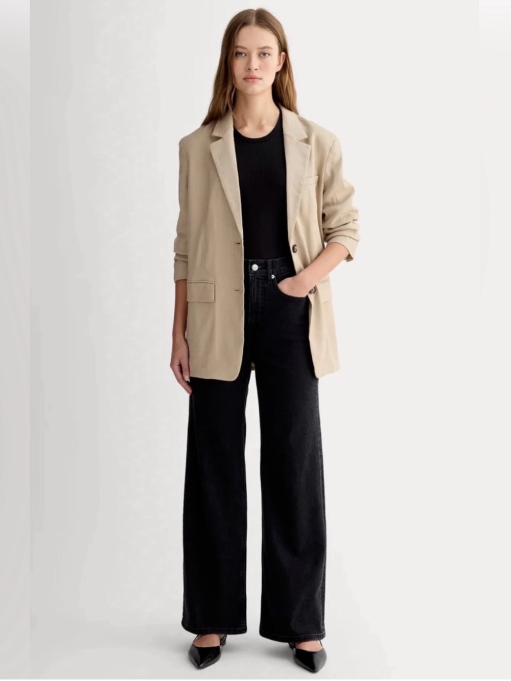 NWT Everlane The Way-High® Sailor Jean in Coal Size 27 Short